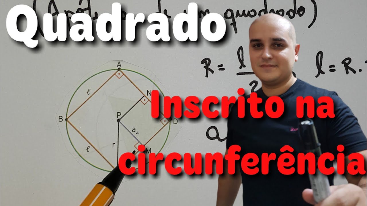 Quadrado Inscrito na Circunferência - Apótema de um Quadrado