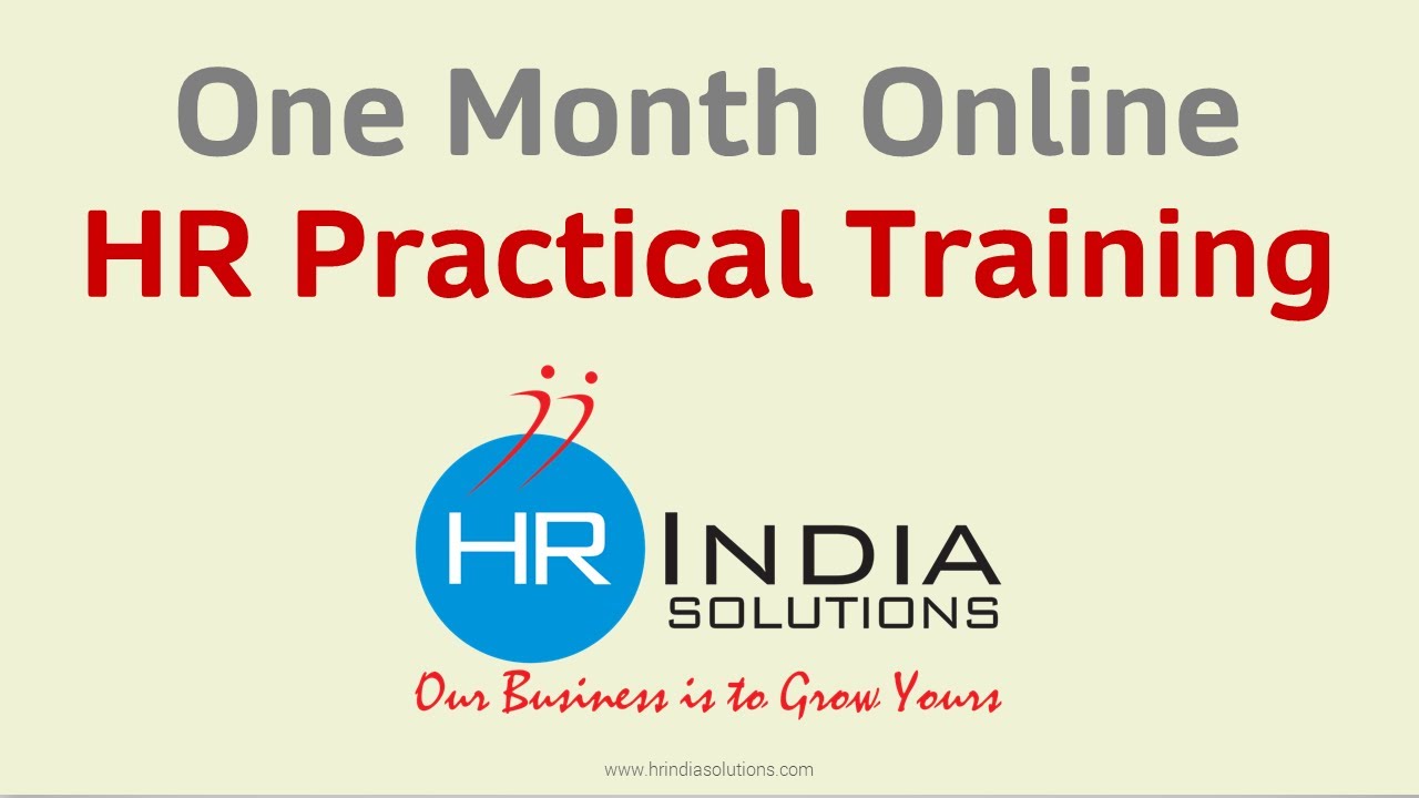 One Month Online HR Professional Training