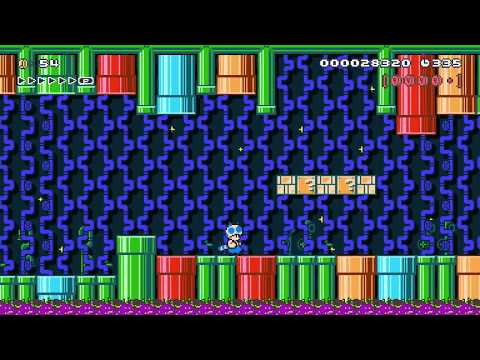 World E-2 Pipe Water & Poison  by χʍ⍺s★Jσşʜ☆ - Super Mario Maker 2 - No Commentary 1bz