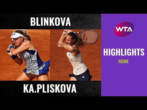 Anna Blinkova vs. Karolina Pliskova | 2020 Rome Third Round | WTA Highlights