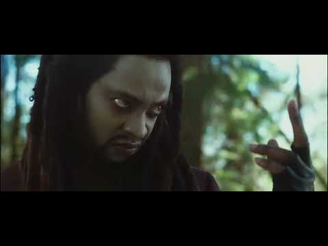 New Moon trailer frame: Victoria pursued along the shoreline and through forest