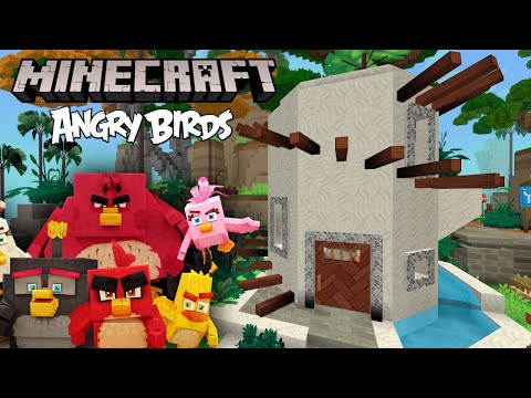 MK World - Minecraft x Angry Birds DLC - All Angry Birds Houses (Red,Chuck,Bomb,Terance,Matilda,Stella)