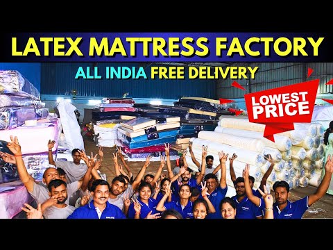 LATEX MATTRESS MANUFACTURER IN INDIA | Best Mattress 2023 with Free Delivery #mattress #latex