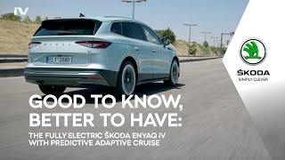 The new ŠKODA ENYAQ iV: with Predictive Adaptive Cruise Control & Traffic Jam Assist Trailer