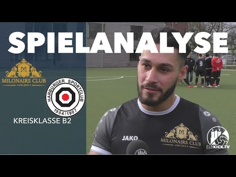 Spielanalyse | Milonairs Club - Harburger SC 2. (21. Spieltag, Kreisklasse B 2)