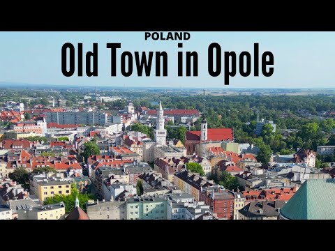 Old Town in Opole - 4K drone video