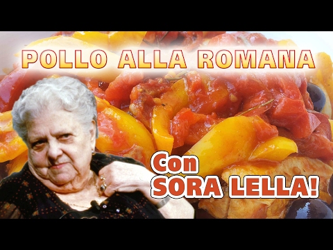 Pollo alla Romana - ricetta: pollo con peperoni (Documentario RAI di G.Macchi (1967))