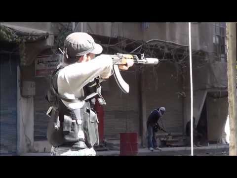 اشتباكات بين كتيبة عمر بن الخطاب وقوات النظام في مدينة حرستا في ريف دمشق