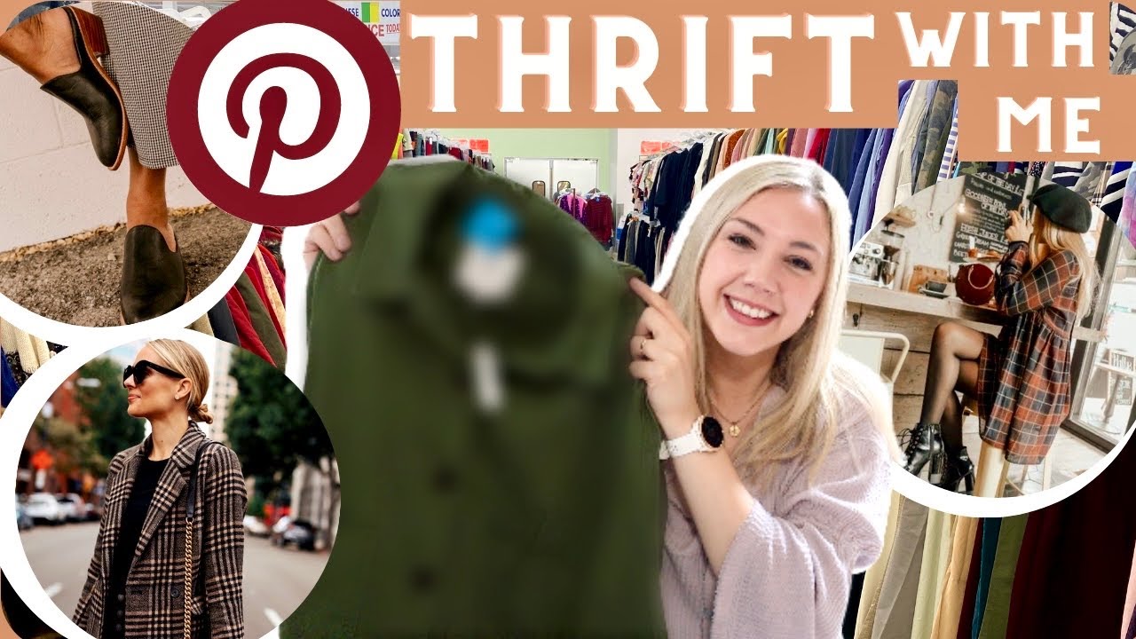 Thrifting my Fall Pinterest Board! Come Thrift with Me + Midsize Try On Haul