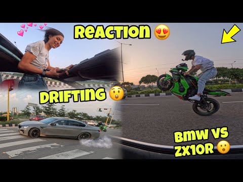 Bmw M5 Vs Zx10r 😲 😍Drifting Goes Wrong 🥺 training back workout | kawasaki h2r
