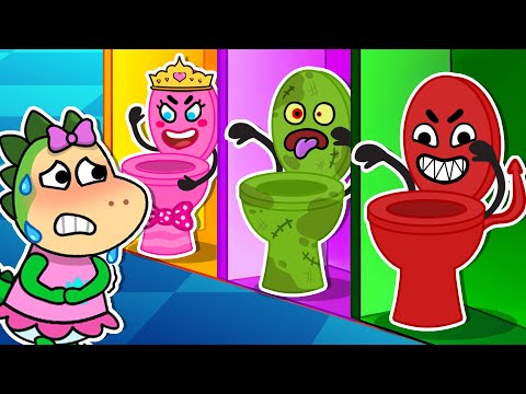 😰 Sparkle vs Toilet Monsters! 🚽🧛‍♀️ Can she escape? | And Other Fun Stories for Kids by Fire Spike🔥