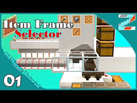 Item Frame Selector | 10 Minute Tutorial | Minecraft Redstone Edition Tutorial | Item Sorter