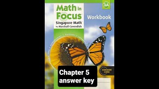 Math in Focus 3A Workbook chapter 5 ANSWER KEY
