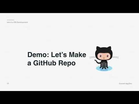 Intro to iOS Development: Lecture 8 - Git and GitHub
