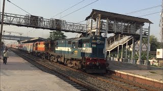 preview picture of video 'Shri Ganganagar - Kochuveli Weekly Express with Twins WDM-3A - Indian Railways.'