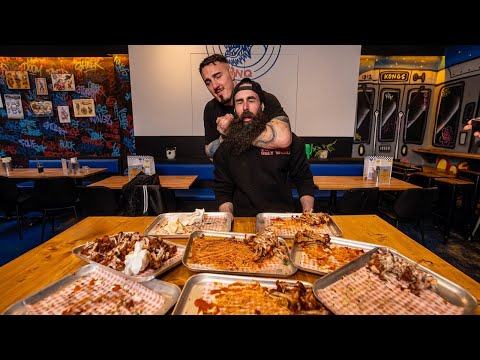 TRYING TO BEAT AN ALL YOU CAN EAT WING RECORD VS UFC HEAVYWEIGHT CHAMP TOM ASPINALL | BeardMeatsFood
