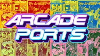 Arcade Ports - Amiga,Amstra,Atari 2600,Commodore 64,Megadrive,Zx Spectrum