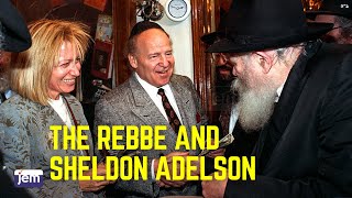 Download lagu Sheldon and Miriam Adelson receive a blessing from the Lubavitcher Rebbe before their wedding mp3