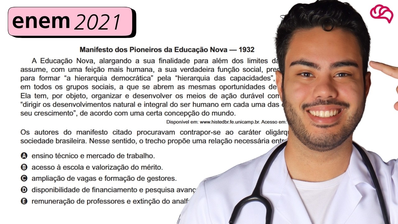 Resolução em Vídeo — Questão 81 ENEM 2021