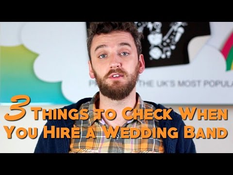 3 Things to Check when you Hire a Wedding Band