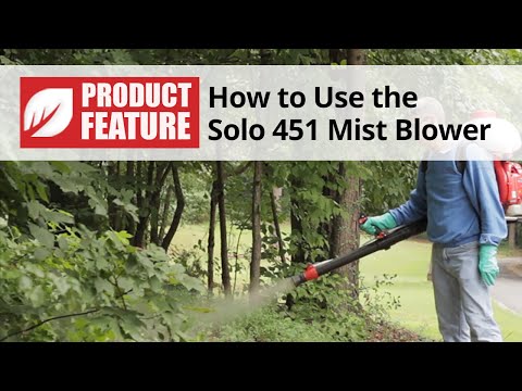  How to Use the Solo 451 Backpack Mist Blower Video 