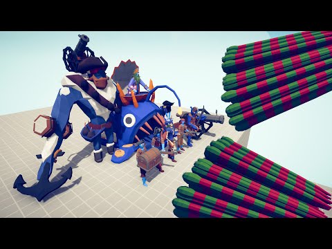 PIRATE DLC Team vs EVERY GOD - Totally Accurate Battle Simulator TABS