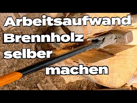 Ist Brennholz machen wirklich 100 € pro Stunde wert? Arbeits- und Zeitaufwand im Selbstexperiment