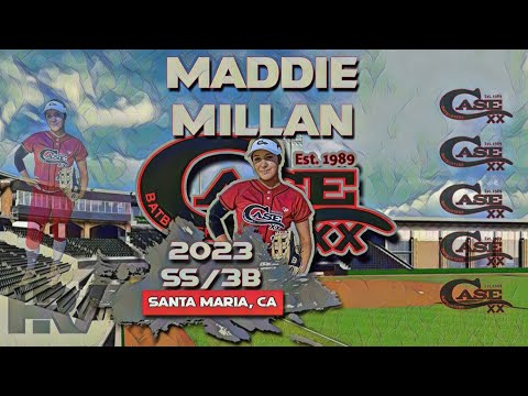 2023 Maddie Millan 🥎 Shortstop and Third Base, Softball Skills Video - Case Batbusters