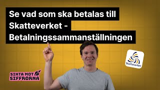 Se vad som ska betalas till Skatteverket - Betalningssammanställningen