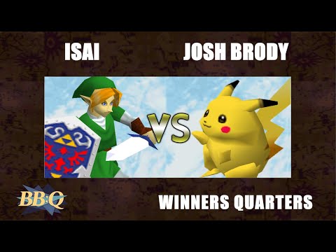 BBQ - Isai (Link) Vs. Josh Brody (Pikachu) Super Smash Bros Winners Quarters - SSB64