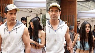 Hrithik Roshan With His Daughter Spotted @ Bandra | Manastars
