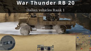 War Thunder RB 20 ⛑️ Italian Rank 1