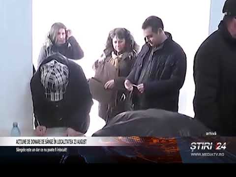 ACȚIUNE DE DONARE DE SÂNGE ÎN LOCALITATEA 23 AUGUST