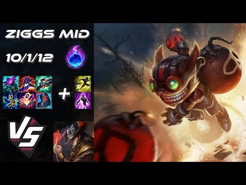 MID Ziggs vs Twisted Fate - EU Grandmaster Patch 25.S3.1