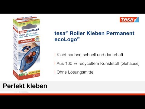 Artikelvideo 1 für tesa Kleberoller dauerhaft, 2 St., Artikelnummer 150476