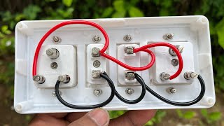 All sockets connection with an indicator in single switch board 😇|