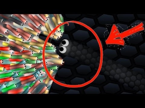 SLITHER IO INVISIBLE NINJA SNAKE TROLL! Slither io Mods Black Skin Gameplay Agar io With Snakes! 08