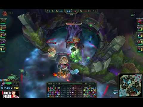 Faker Yasuo Mid vs Lulu Faker Feeder HL ✔61