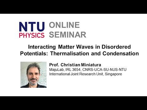Interacting Matter Waves in Disordered Potentials: Thermalisation and Condensation