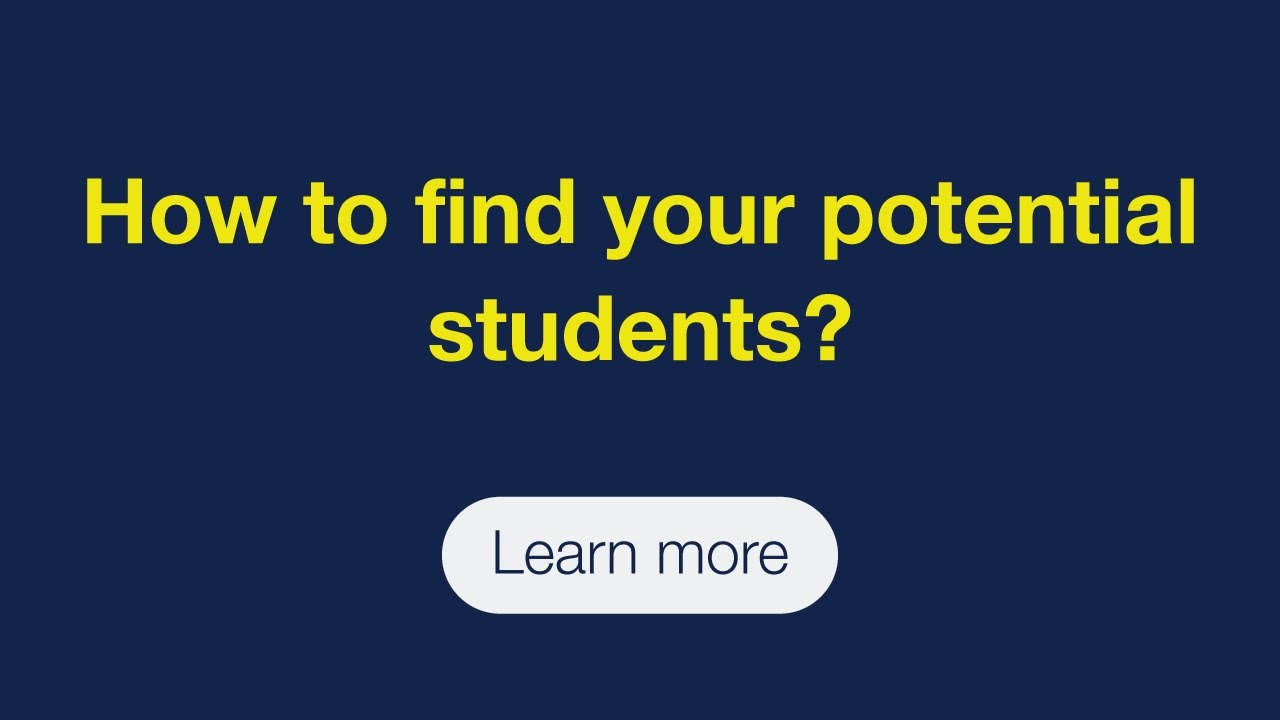 How to find your potential students?