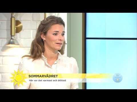Nytt temperaturrekord: ”Vet inte om det varit så varmt i Sverige”  - Nyhetsmorgon (TV4)