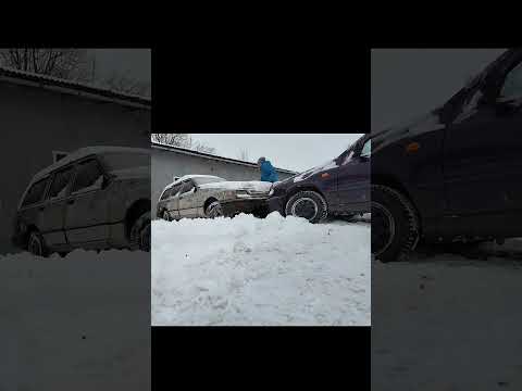Sierra vs Felicia #automobile #skodaauto #funny #snow