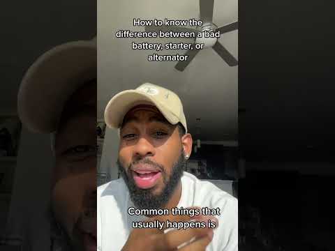 The difference between a bad battery, starter, or alternator #shorts #car #diy Like,Subscribe,share