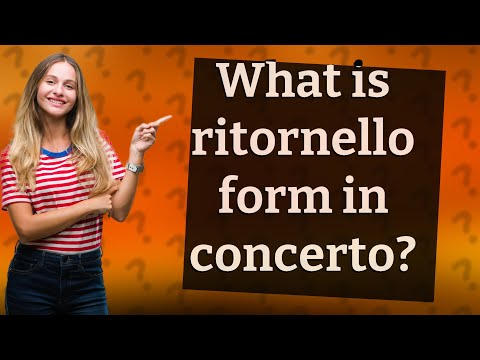 What is ritornello form in concerto?