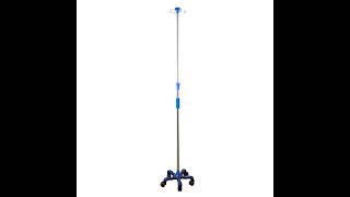 IV Pole - Stainless Steel - 1.1 to 1.9 m - Movable