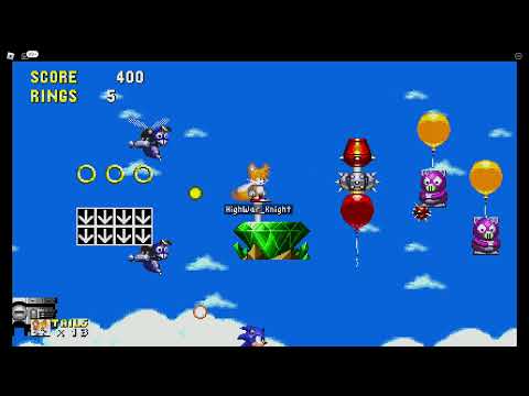 Classic Sonic Simulator V12 - Sky Chase Zone. (By: Pointy_Sonicalt.)
