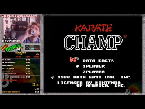 #172: Karate Champ Speedrun (1 Loop) in 8:52.7! | The AVGN Trials of JSR