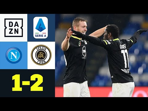 Aufsteiger dreht Partie in Unterzahl & schockt Napoli: Neapel - Spezia 1:2 | Serie A | DAZN
