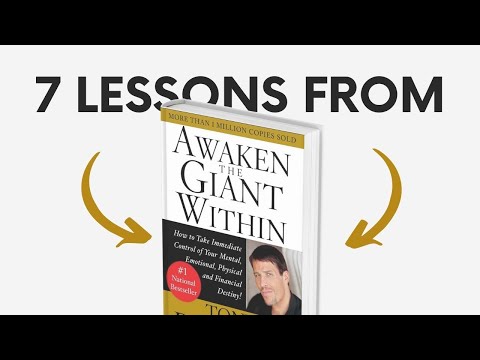 AWAKEN THE GIANT (by Tony Robbins) Top 7 Lessons | Book Summary
