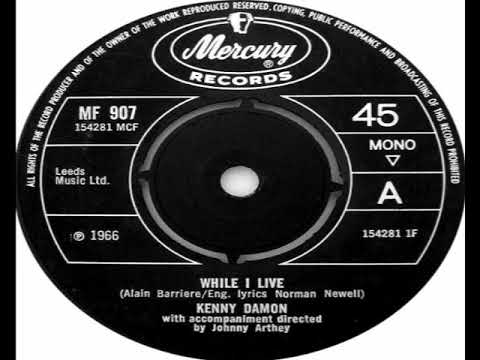 Kenny Damon   While I Live 1966